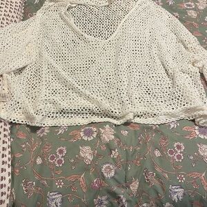 We The Free Cream Crochet Top M❤️❤️❤️